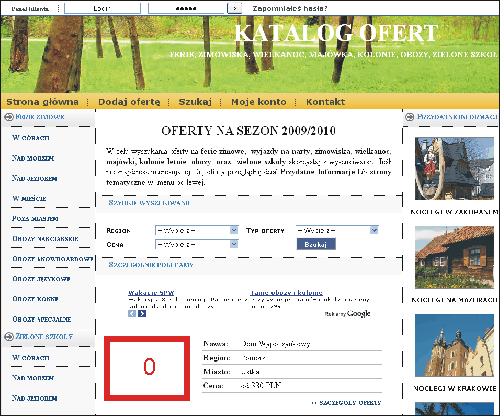 Oferty wielkanoc - położenie reklam w serwisie